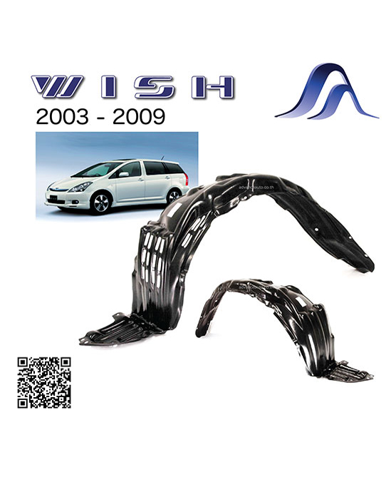 พลาสติกซุ้มล้อ สำหรับรถ Toyota WISH ANE11 2003-2009 LH และ RH