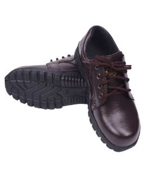 PRODIGY SAFE รองเท้าหนังเทียมหุ้มส้น รุ่น MP005-B สีน้ำตาล