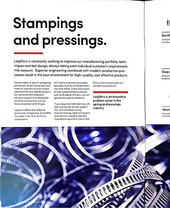 Stampings and pressings